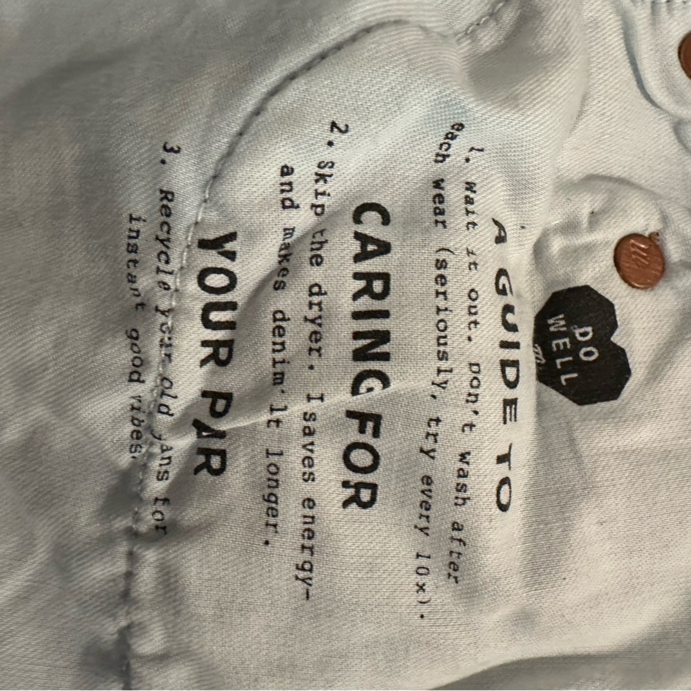 Madewell high waisted boyjean slim crop size 32 Blue Women's Jeans - Picture 6 of 11